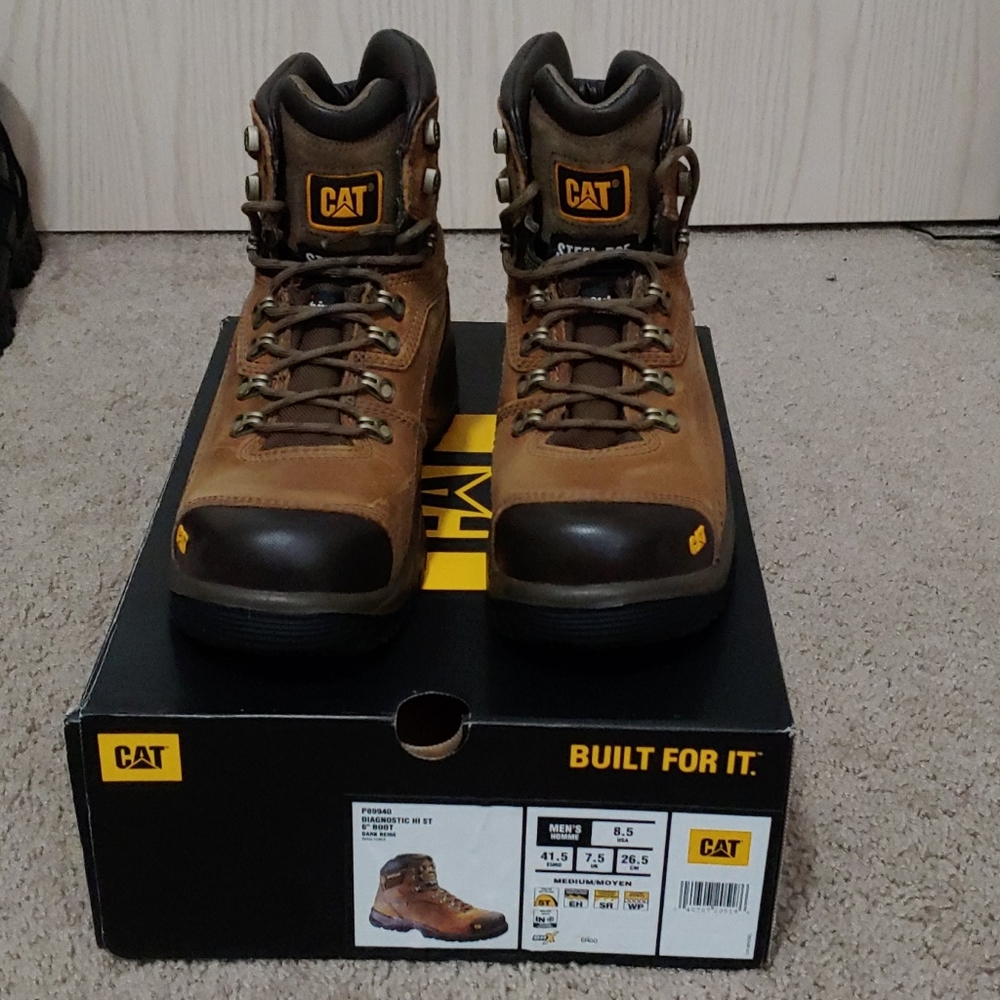 Caterpillar steel toe boots